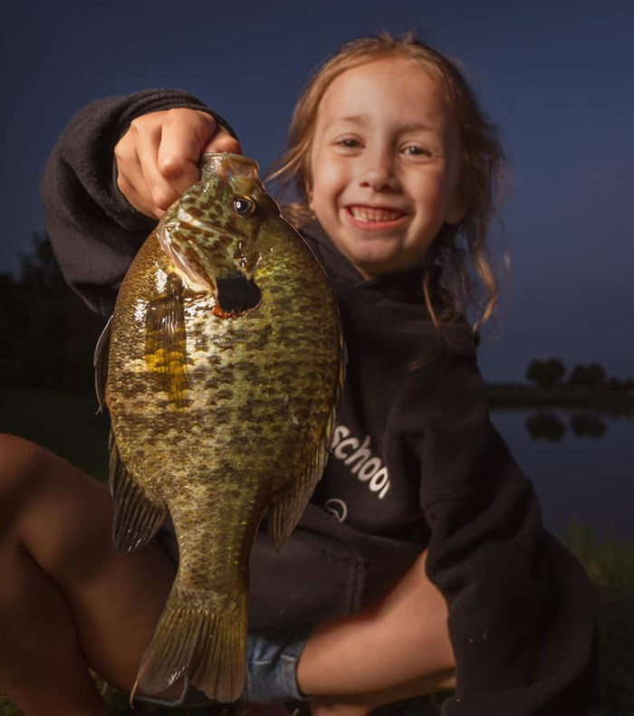 Nothing makes a kid happier than catching a fish!