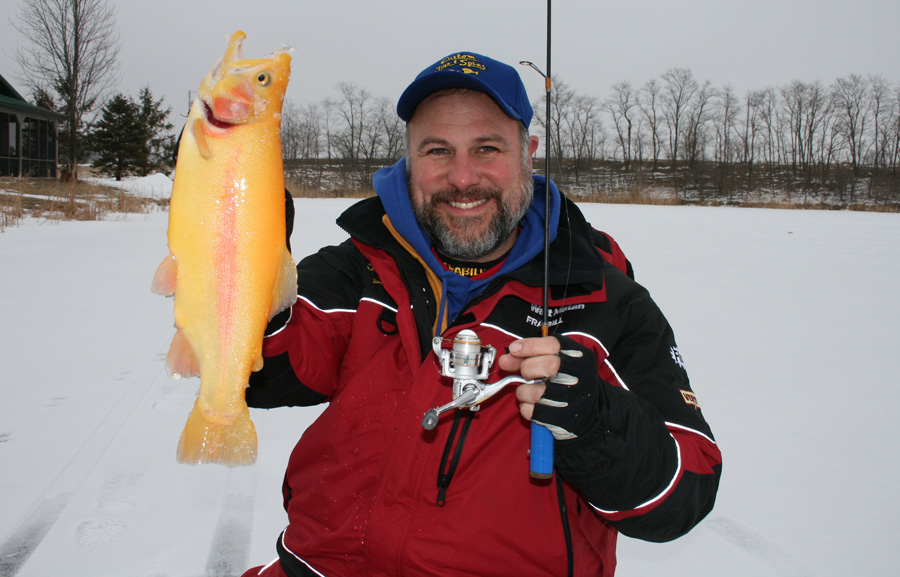 First fish caught on my custom rod. 8lb 5 oz rainbow trout caught on a  custom color mini jig. : r/Fishing