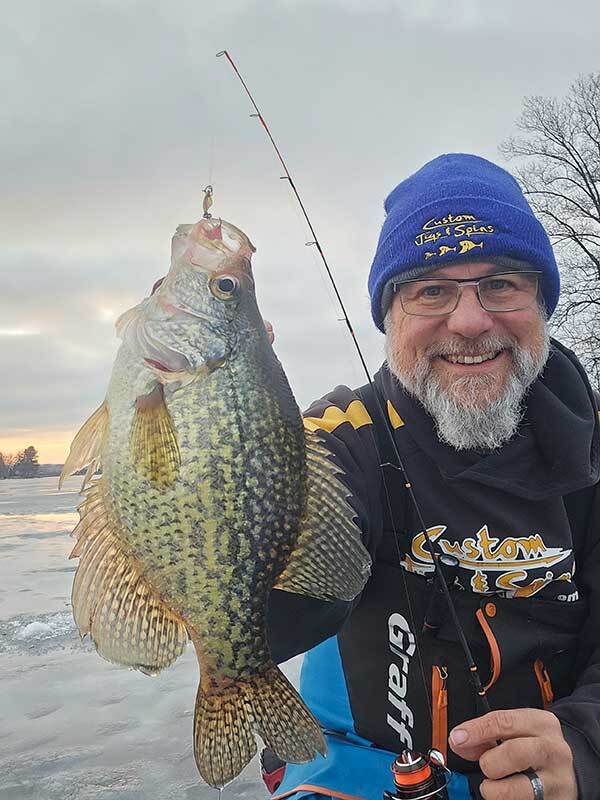 Nothing beats shallow crappie at first ice!