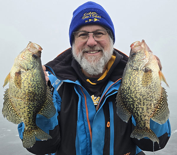 Two big crappies!!!! 