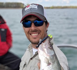 Dennis with a pretty walleye