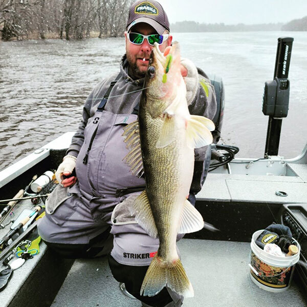 Jessie using an Authentix Ringworm to catch this big one!