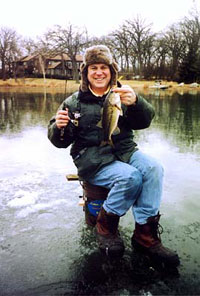 Panfishing in Ultra-Clear Water Early in Ice Fishing Season