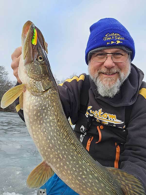 Who needs a tip-up?&nbsp; You can catch pike right now on your jigging rod!