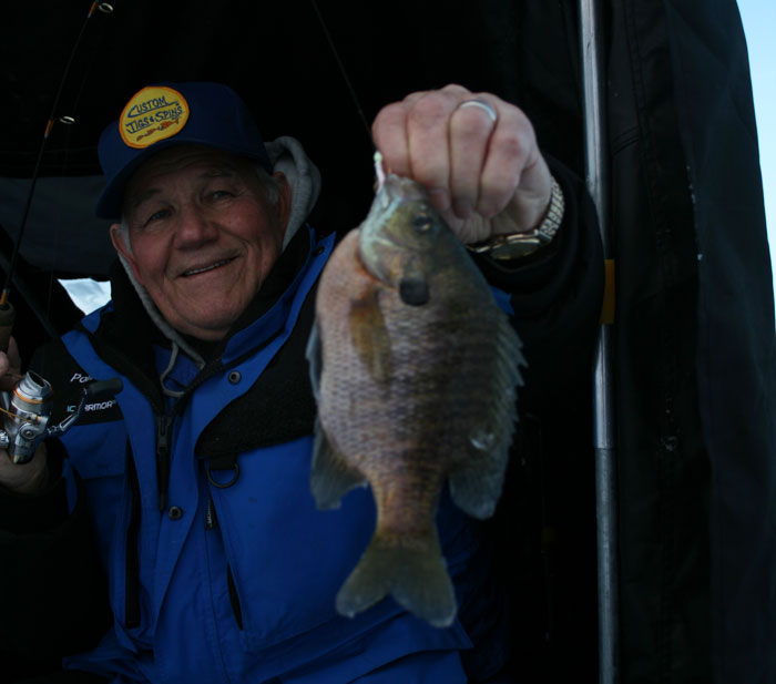 Poppee holding a gorgeous fish!