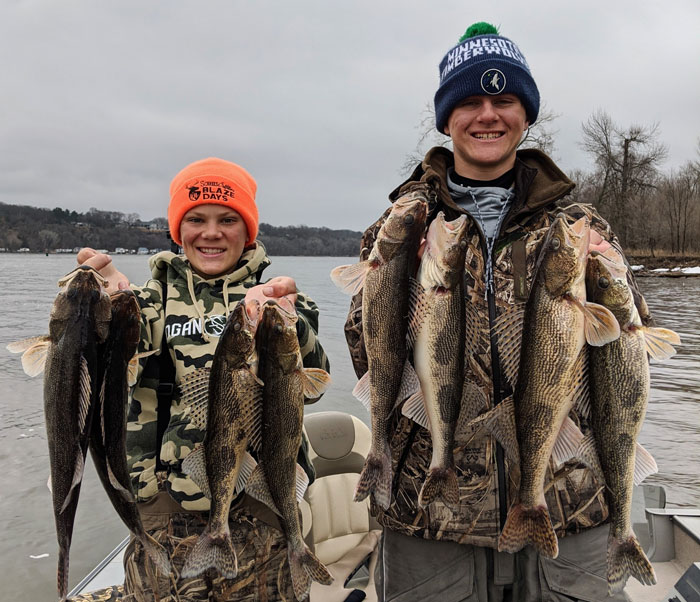 The boys caught a lot of Sauger!