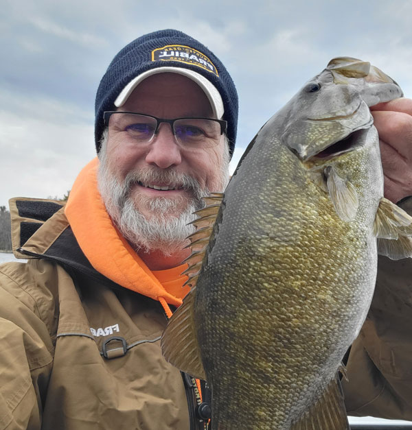 Walt with a gorgeous, fat smallmouth bass