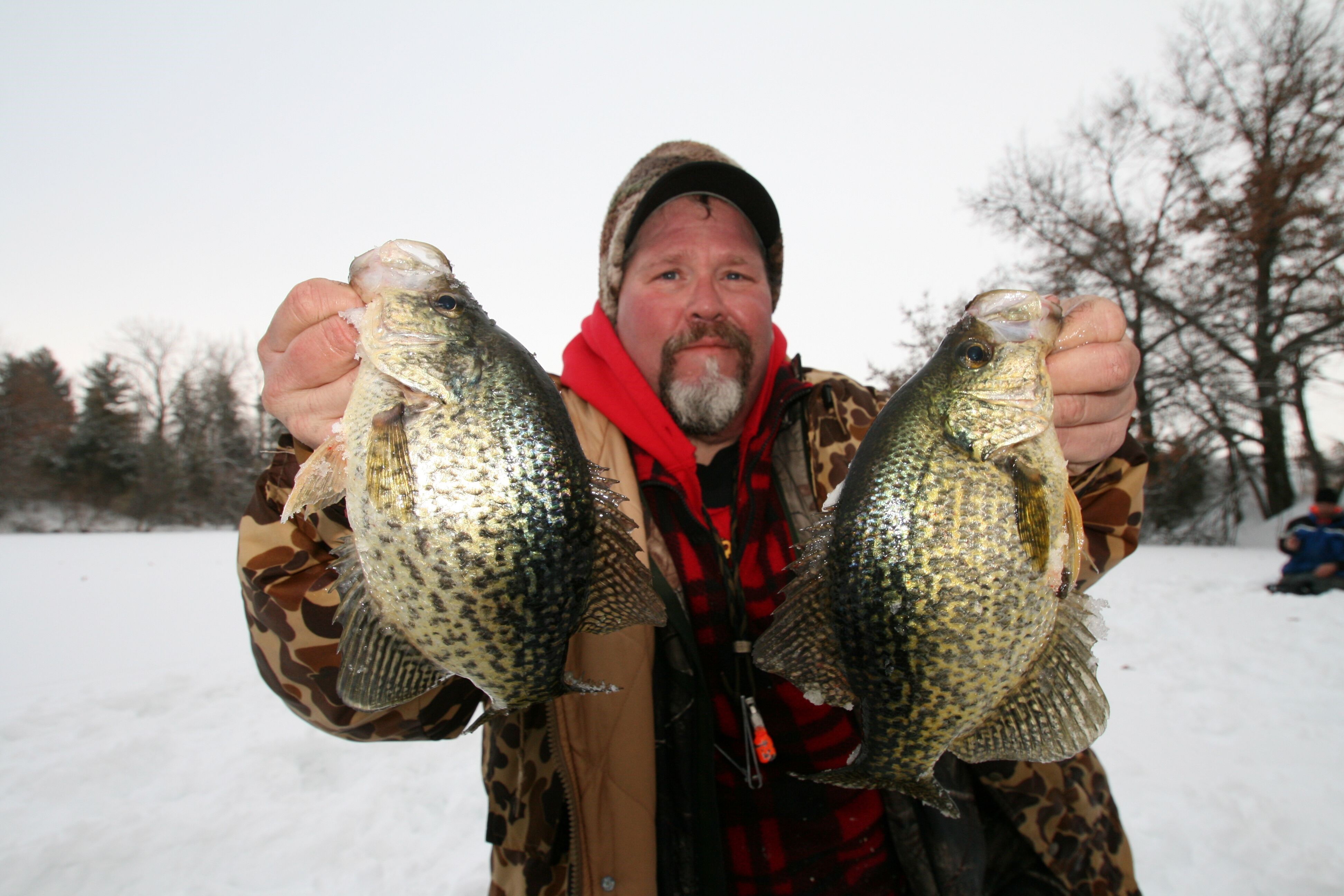 Two tasty panfish caught with our Demon.