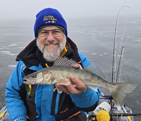 Walt with a big walleye he just caught