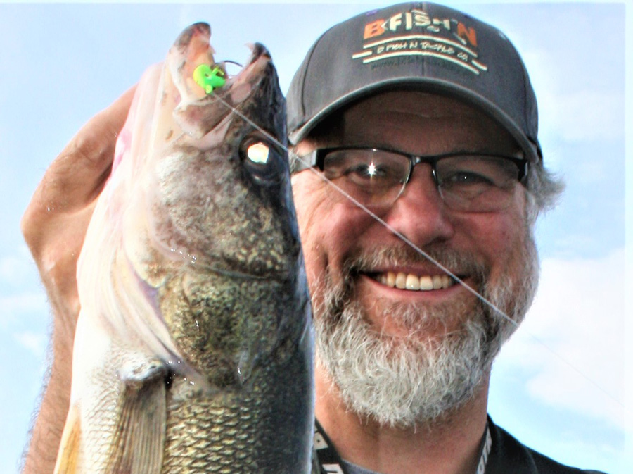 walleye caught with a Draggin Jig