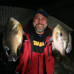 Walt Matan with a pair of brutes caught on the tungsten Majmun jig