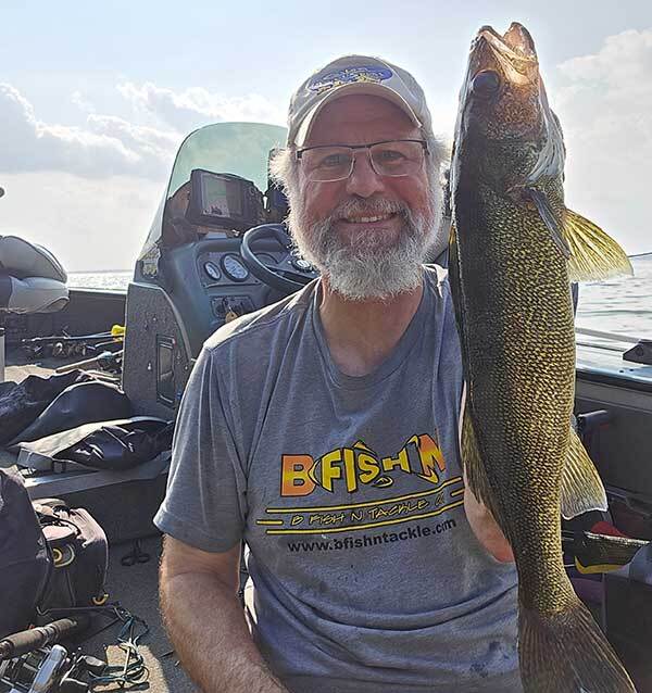 Walt Matan and  a big walleye