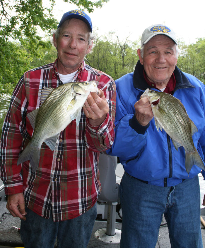 2 stunning white bass and Poppee